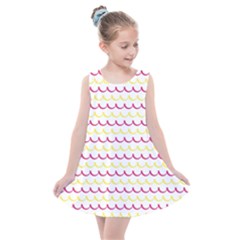 Pattern Waves Kids  Summer Dress by artworkshop