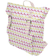 Pattern Waves Buckle Up Backpack by artworkshop