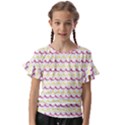 Pattern Waves Kids  Cut Out Flutter Sleeves View1