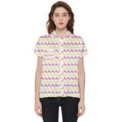 Pattern Waves Short Sleeve Pocket Shirt by artworkshop