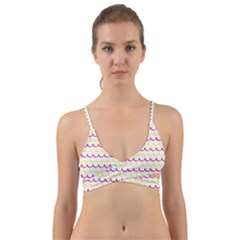 Pattern Waves Wrap Around Bikini Top by artworkshop