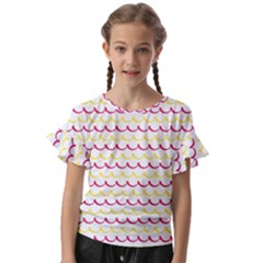 Pattern Waves Kids  Cut Out Flutter Sleeves by artworkshop