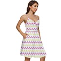 Pattern Waves V-Neck Pocket Summer Dress  View2