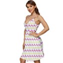 Pattern Waves V-Neck Pocket Summer Dress  View3