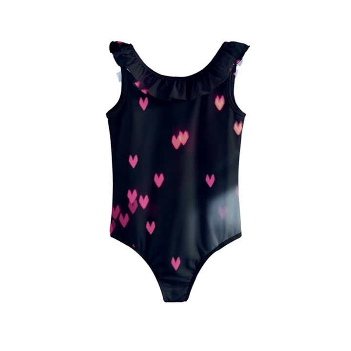 Love Valentine s Day Kids  Frill Swimsuit