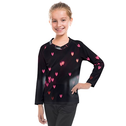 Love Valentine s Day Kids  Long Mesh Tee by artworkshop