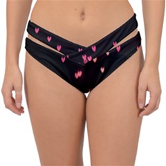 Love Valentine s Day Double Strap Halter Bikini Bottom by artworkshop