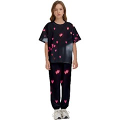 Love Valentine s Day Kids  Tee And Pants Sports Set