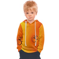 Wallpaper Liquid Bubbles Macro Orange Bright Kids  Overhead Hoodie by artworkshop