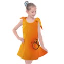 Wallpaper Liquid Bubbles Macro Orange Bright Kids  Tie Up Tunic Dress View1