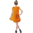 Wallpaper Liquid Bubbles Macro Orange Bright Kids  Tie Up Tunic Dress View2