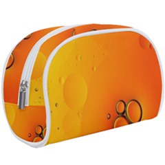 Wallpaper Liquid Bubbles Macro Orange Bright Make Up Case (large) by artworkshop