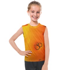 Wallpaper Liquid Bubbles Macro Orange Bright Kids  Mesh Tank Top by artworkshop