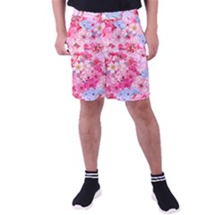 Angelica Floral  Men s Pocket Shorts by PollyParadiseBoutique7