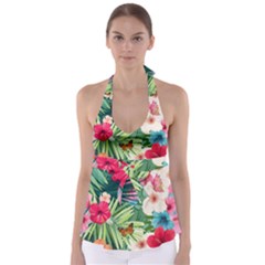 Tropical Summer  Babydoll Tankini Top by PollyParadiseBoutique7