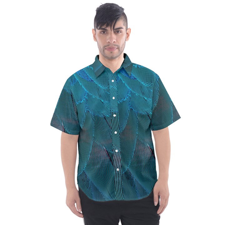 Beautiful Plumage Men s Short Sleeve Shirt