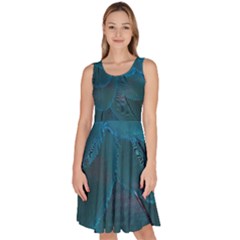 Beautiful Plumage Knee Length Skater Dress With Pockets by artworkshop