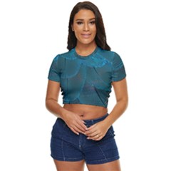 Beautiful Plumage Side Button Cropped Tee by artworkshop