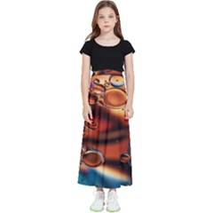 Copper Glow Kids  Flared Maxi Skirt by artworkshop