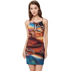 Copper Glow Summer Tie Front Dress by artworkshop