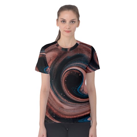 Abstrak Pattern Wallpaper Women s Cotton Tee by artworkshop