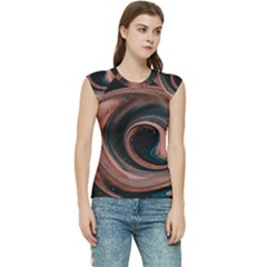 Abstrak Pattern Wallpaper Women s Raglan Cap Sleeve Tee