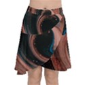 Abstrak Pattern Wallpaper Chiffon Wrap Front Skirt View1