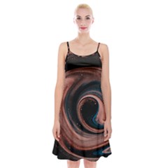 Abstrak Pattern Wallpaper Spaghetti Strap Velvet Dress by artworkshop