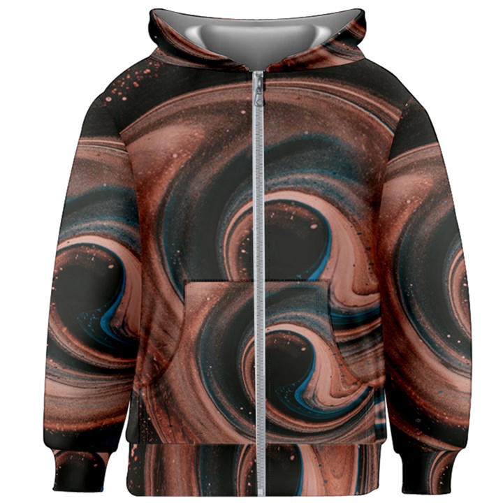 Abstrak Pattern Wallpaper Kids  Zipper Hoodie Without Drawstring