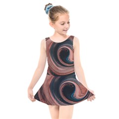 Abstrak Pattern Wallpaper Kids  Skater Dress Swimsuit