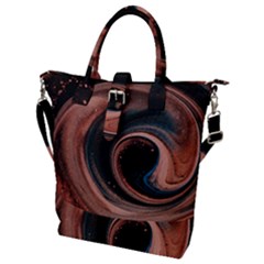 Abstrak Pattern Wallpaper Buckle Top Tote Bag