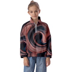 Abstrak Pattern Wallpaper Kids  Half Zip Hoodie