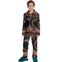 Abstrak Pattern Wallpaper Kids  Long Sleeve Velvet Pajamas Set View1