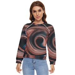 Abstrak Pattern Wallpaper Women s Long Sleeve Raglan Tee