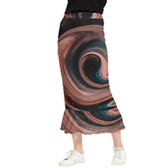 Abstrak Pattern Wallpaper Maxi Fishtail Chiffon Skirt by artworkshop