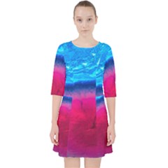 Experimental Liquids Quarter Sleeve Pocket Dress by artworkshop