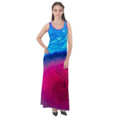 Experimental Liquids Sleeveless Velour Maxi Dress by artworkshop