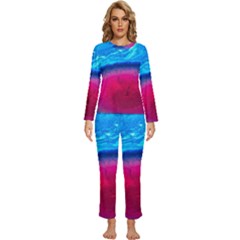 Experimental Liquids Womens  Long Sleeve Lightweight Pajamas Set