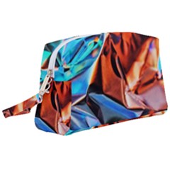 Another Rgb Lighting Test On Aluminium Surface Wristlet Pouch Bag (large) by artworkshop