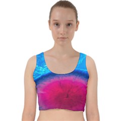 Experimental Liquids Velvet Racer Back Crop Top by artworkshop