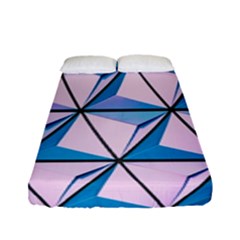 Geometric Shapes Pattern Fitted Sheet (full/ Double Size) by artworkshop