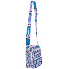 Geometric Shapes Pattern Shoulder Strap Belt Bag by artworkshop