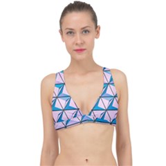 Geometric Shapes Pattern Classic Banded Bikini Top by artworkshop