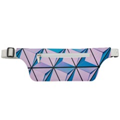 Geometric Shapes Pattern Active Waist Bag by artworkshop