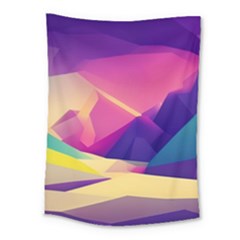 Abstract Geometric Landscape Art Medium Tapestry