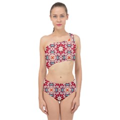 Geometric Pattern Seamless Abstract Spliced Up Two Piece Swimsuit by danenraven