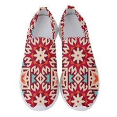 Geometric Pattern Seamless Abstract Women s Slip On Sneakers by danenraven