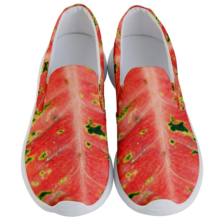 Aglonema Leaf Plant Pattern Flora Men s Lightweight Slip Ons