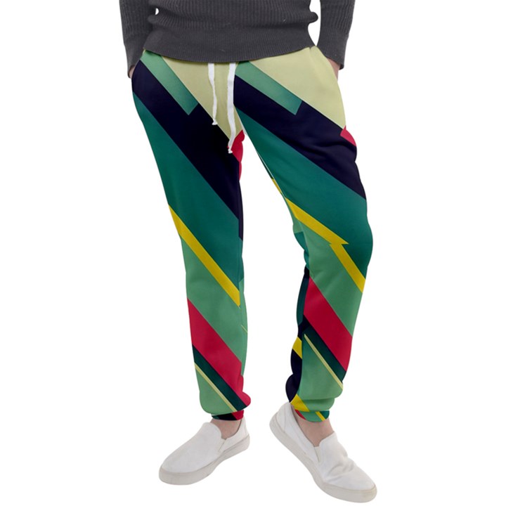 Pattern Abstract Geometric Design Men s Jogger Sweatpants