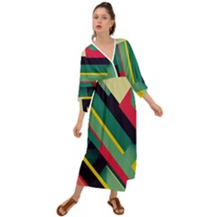 Pattern Abstract Geometric Design Grecian Style  Maxi Dress by danenraven